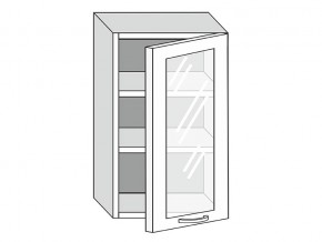 19.50.3 Шкаф настенный (h=913) на 500мм с 1-ой стекл. дверцей в Сатке - satka.magazin-mebel74.ru | фото