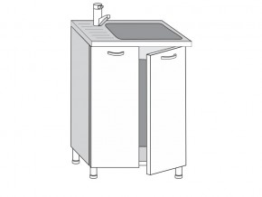 2.60.2м Шкаф-стол на 600мм под врезную мойку с 2-мя дверцами в Сатке - satka.magazin-mebel74.ru | фото