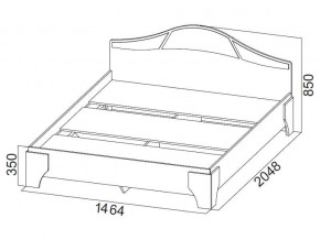 Кровать двойная (Без матраца 1,4*2,0) в Сатке - satka.magazin-mebel74.ru | фото
