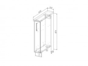 НМ 15 Модуль нижний 150 мм Без Столешницы в Сатке - satka.magazin-mebel74.ru | фото