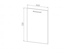 П 45 Комплект для посудомоечной машины 450 мм (цоколь + фасад) ЛДСП в Сатке - satka.magazin-mebel74.ru | фото