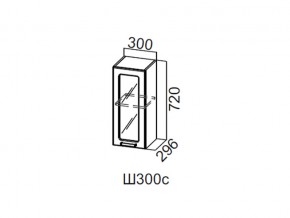 Ш300с/720 Шкаф навесной 300/720 (со стеклом) в Сатке - satka.magazin-mebel74.ru | фото