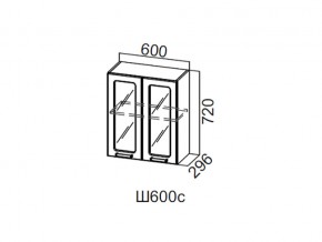 Ш600с/720 Шкаф навесной 600/720 (со стеклом) в Сатке - satka.magazin-mebel74.ru | фото