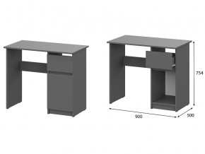 Стол письменный 900 Денвер Графит серый в Сатке - satka.magazin-mebel74.ru | фото